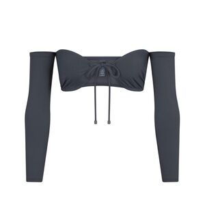 Small  Skims skims recycled swim long sleeve bikini top+ skirt brand new